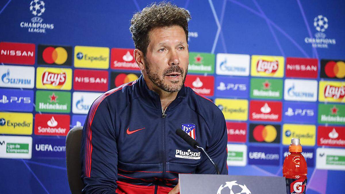 Atletico-Coach Simeone warnt vor den Salzburgern.