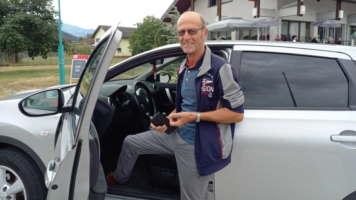 Johann Ivančiuk ist mit seinen Klienten viel im Auto unterwegs