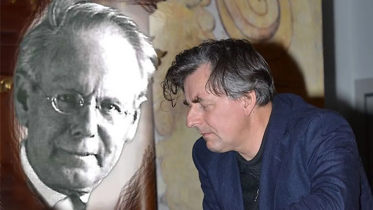 Johannes Silberschneider und die Ortsmusik Mautern feiern Peter Rosegger bei einer Wanderung