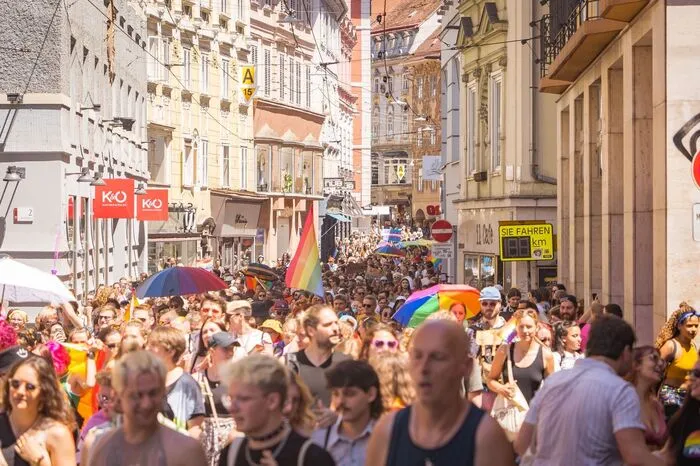 ... bei der Christopher Street Day (CSD) Parade ...