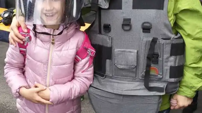 Bei der Abschlussveranstaltung konnte der Nachwuchs unter anderem den Polizeialltag kennenlernen.