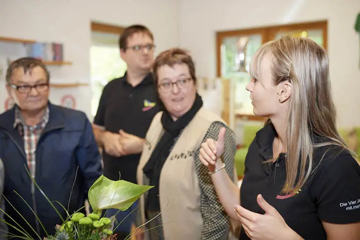 Die langjährigen Mitarbeiter wurden geehrt,