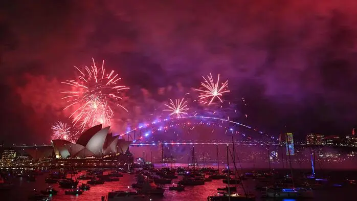 Sydney, Australien: Immer eines der ersten Feuerwerke