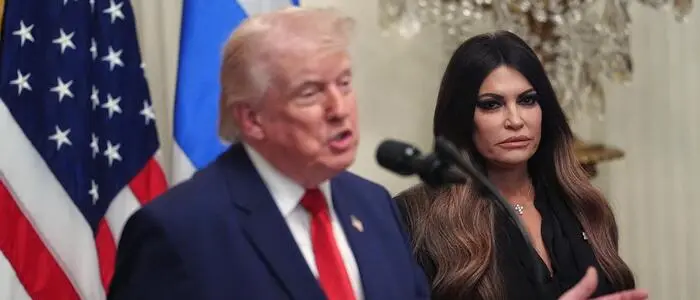 Präsident Donald Trump und Kimberly Guilfoyle
