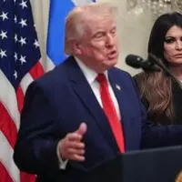 Präsident Donald Trump und Kimberly Guilfoyle