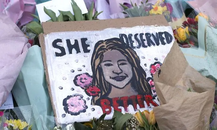 Zeichnung mit dem Konterfei Sarah Everards