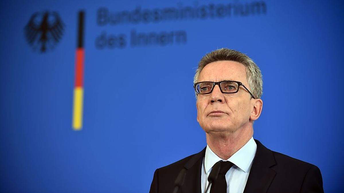 Innenminister de Maiziere 