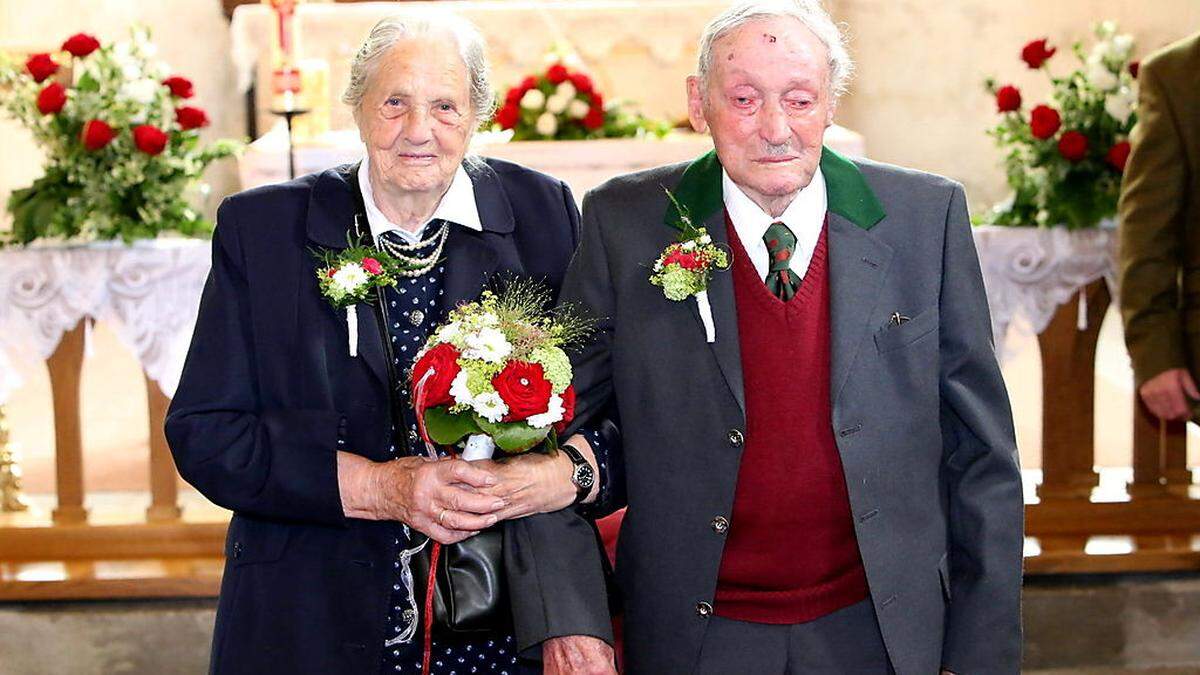 Nach 70 Jahren traten Lydia und Ferdinand Kogler noch einmal vor den Traualtar: zur Gnadenhochzeit