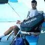 Novak Djokovic beim Training in Melbourne