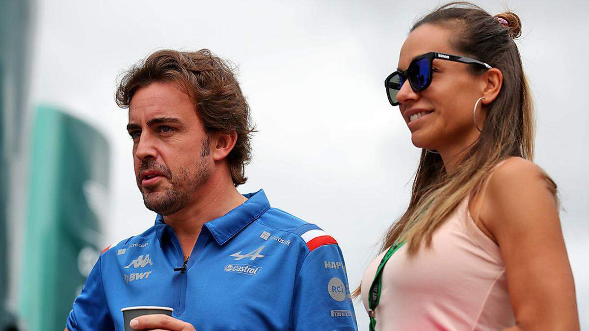 Fernando Alonso mit Freudin Andrea Schlager