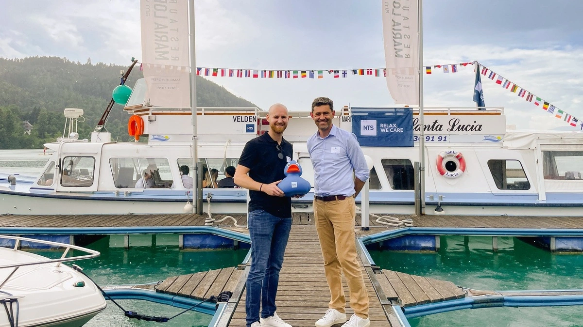 Bereit zum Ablegen: Key Account Manager Philipp Eisenmajer (NTS) und Territory Manager Harald Reicher (NTS) 