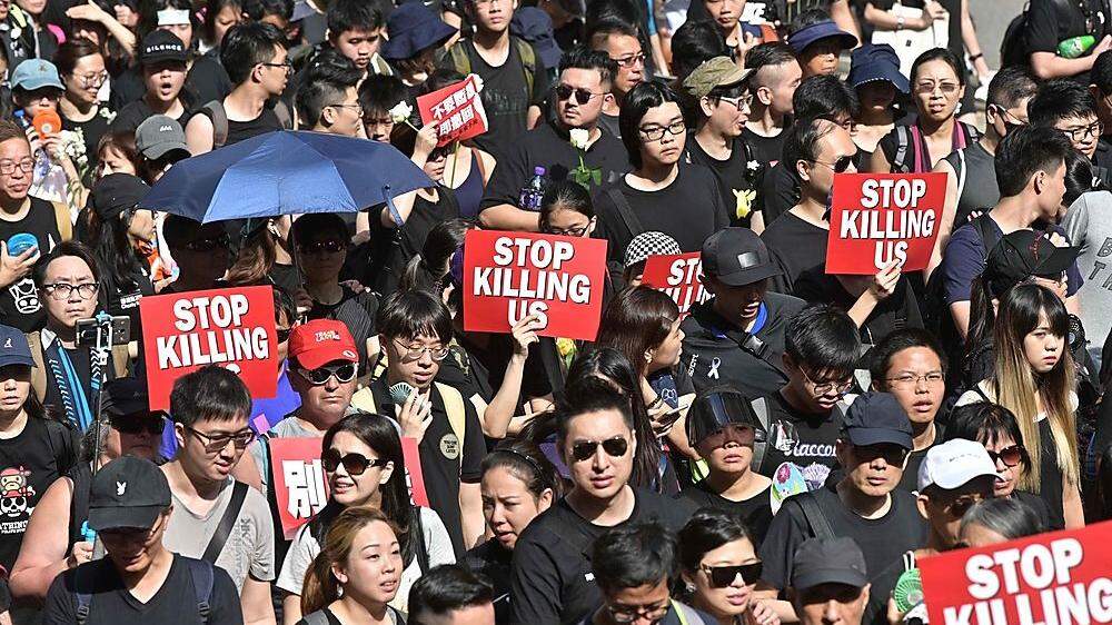 Proteste in Hongkong gegen die Regierung reißen seit Wochen nicht ab
