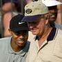 Zwei Stars unter sich: Tiger Woods (links) und Jack Nicklaus