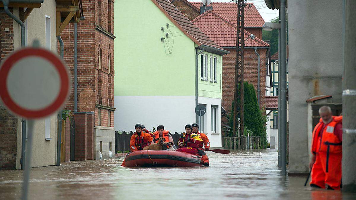 Hochwasser im Harsleben im Harz