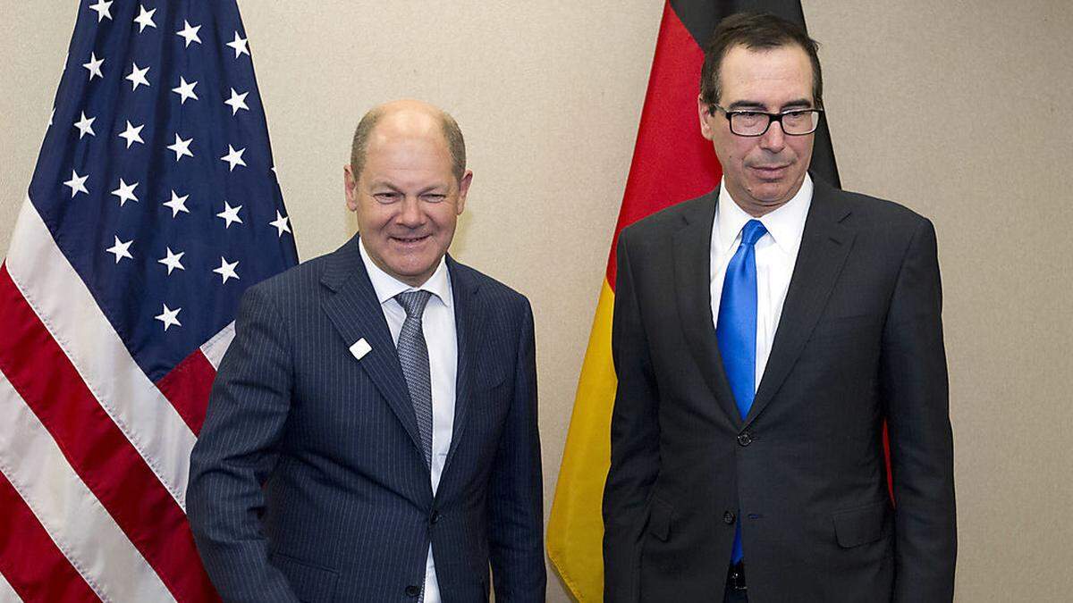 Der deutsche Finanzminister versucht mit seinem US-Kollegen Mnuchin Lösung zu finden