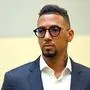 Jerome BOATENG, im Verhandlungssaal, Einzelbild,angeschnittenes Einzelmotiv,Portraet,Portrait,Porträt. Berufungsverfahren am 14.06.2024, Landgericht Muenchen I: Strafverfahren gegen Jerome Boateng wegen des Verdachts der vorsaetzlichen Koerperverletzung *** Jerome BOATENG, in the courtroom, single image, cropped single motif, portrait, portrait, portrait appeal proceedings on 14 06 2024, Munich Regional Court I Criminal proceedings against Jerome Boateng on suspicion of intentional bodily harm