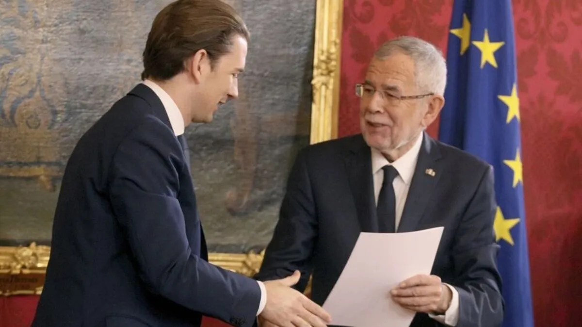 Sebastian Kurz und Van der Bellen 