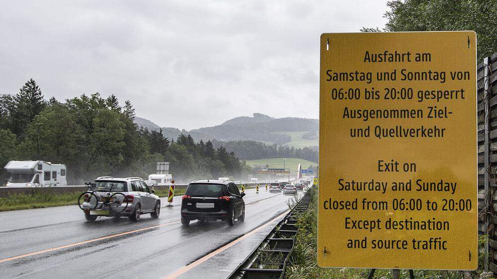 Ab heute gelten Abfahrverbote auf A10 in Salzburg