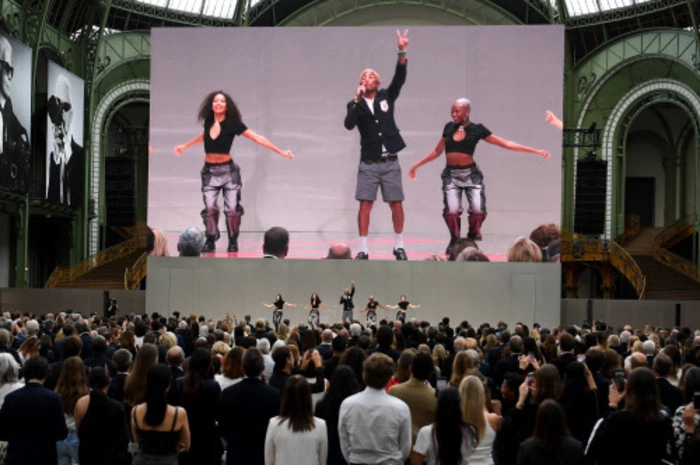 Pharell Williams sorgte mit seinem Auftritt für Stimmung