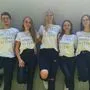 Silvio Vallant, Sarah Rumpf, Lejla Dino, Ivana Ilic und Anna Mußger (v.l.n.r) haben sich sogar T-Shirts drucken lassen