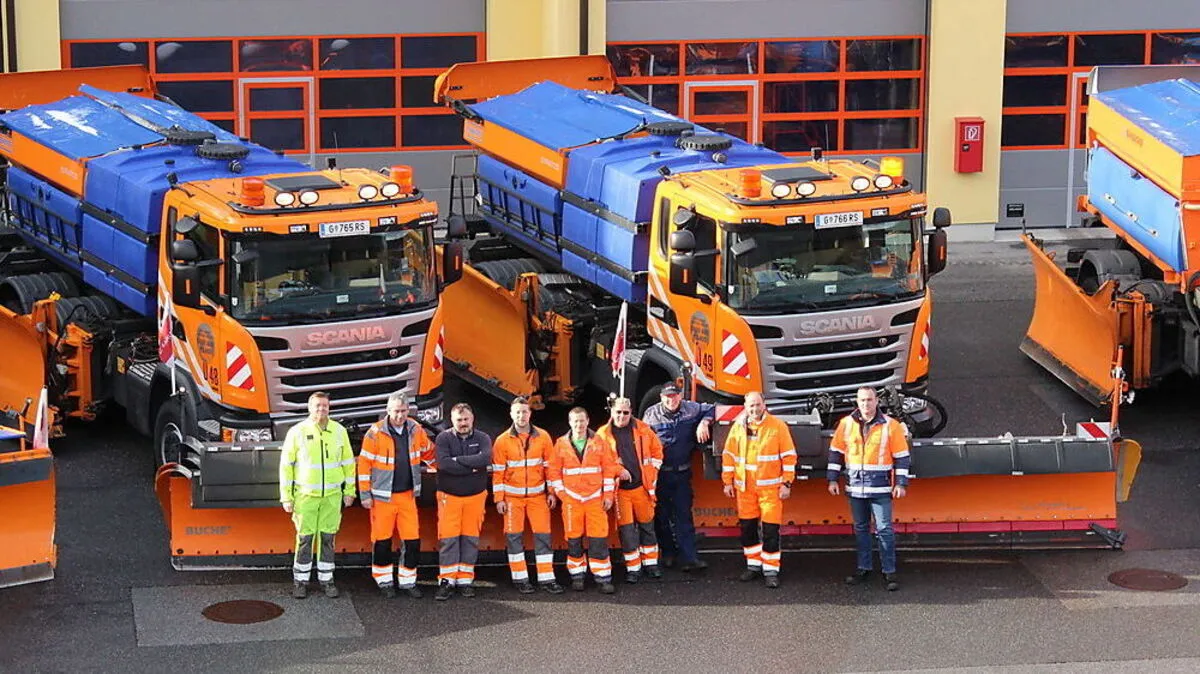 Der Winterdienst der Autobahnmeisterei Unterwald wartet auf den Großeinsatz