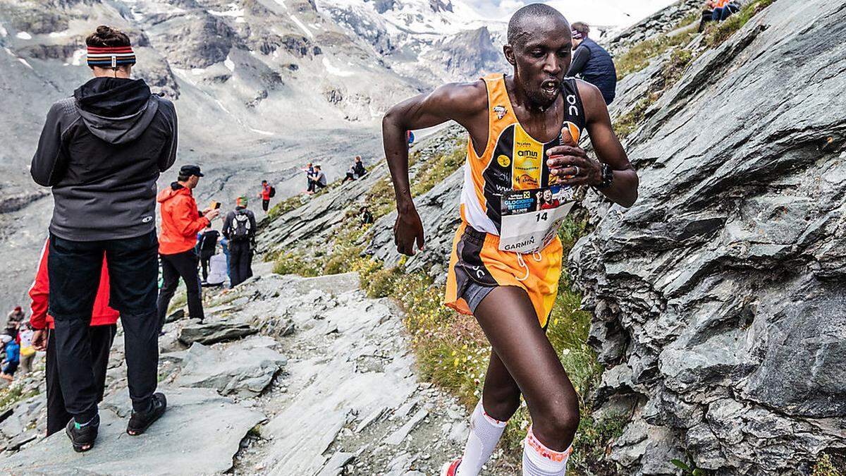 Geoffrey Ndungu (Kena) gewann sechs Mal den Glockner-Berglauf, ist auch morgen Favorit