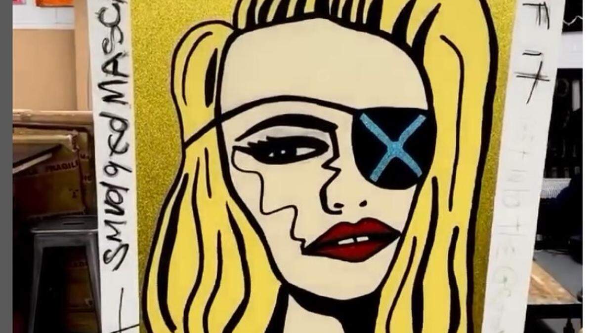 Ein Porträt von Madonna, gemalt von Boy George, wird nun in London versteigert