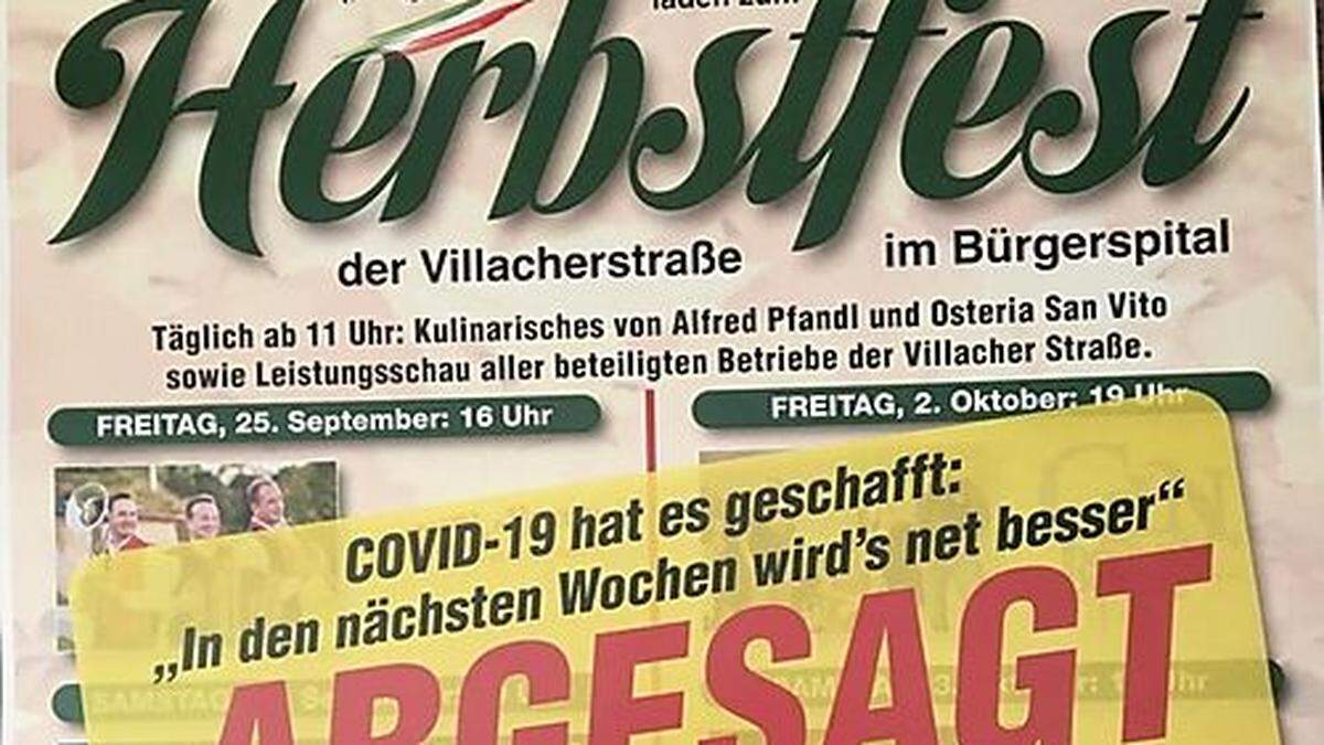 Das Fest wurde bereits beworben