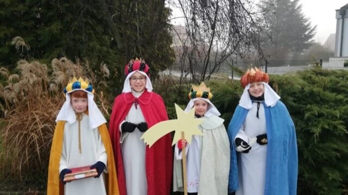 Diese Sternsingergruppe war in Mureck/Misselsdorf unterwegs 