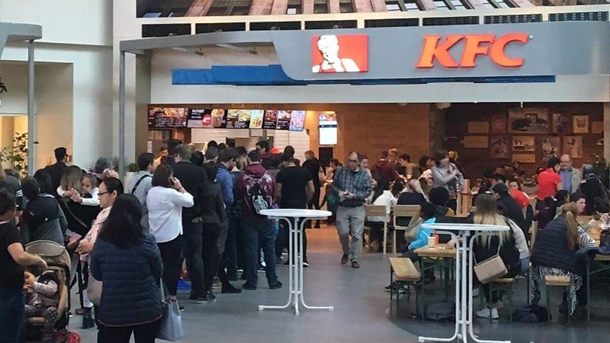 Die frische KFC-Filiale beim Citypark