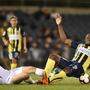 Usain Bolt (rechts) im Dress der Central Coast Mariners