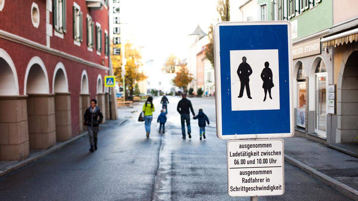 Die Andrä Kranz-Gasse und der Hauptplatz sind jetzt ganzjährig autofrei