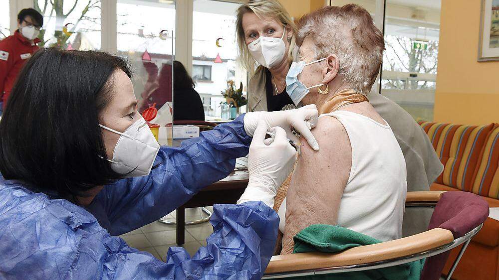 Am Samstag startet Kärnten mit der Impfung der Über-80-Jährigen, die zu Hause leben