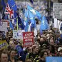 Demonstrieren gegen den Brexit 