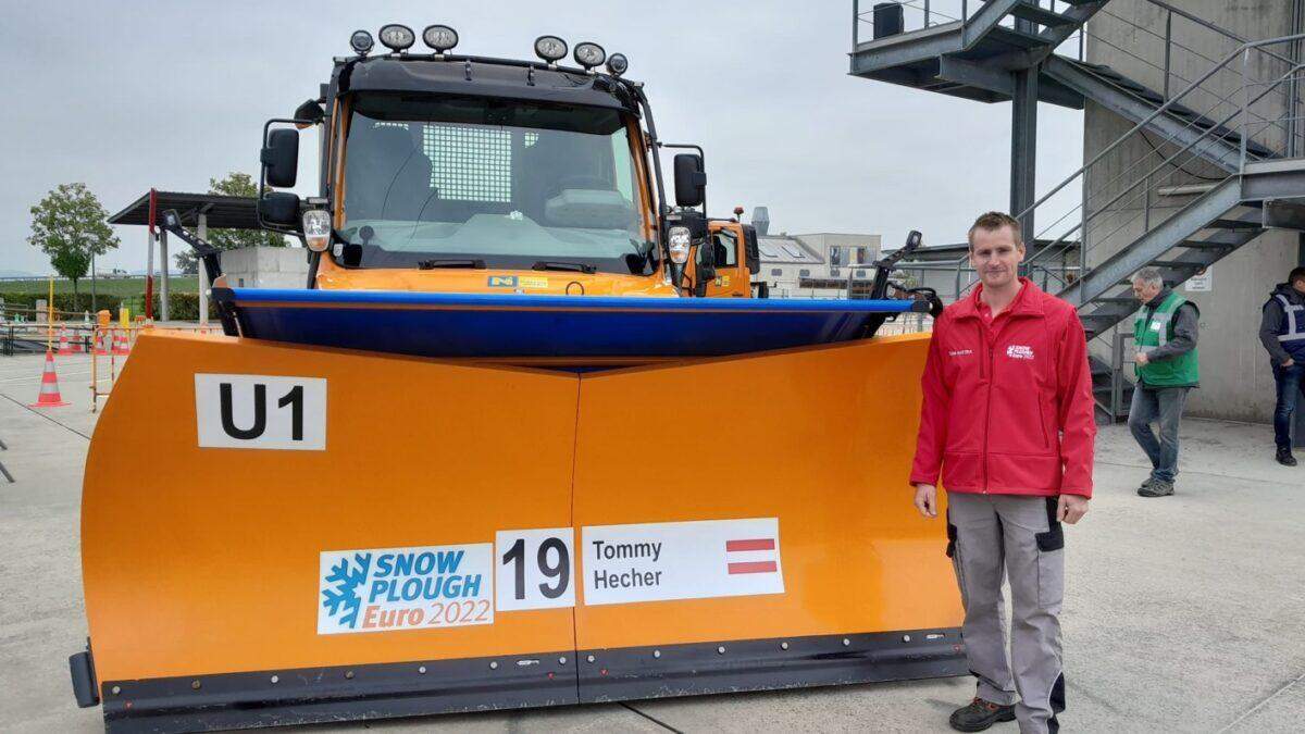 Tommy Hecher holte die Bronzemedaille bei der Schneepflug-Europameisterschaft