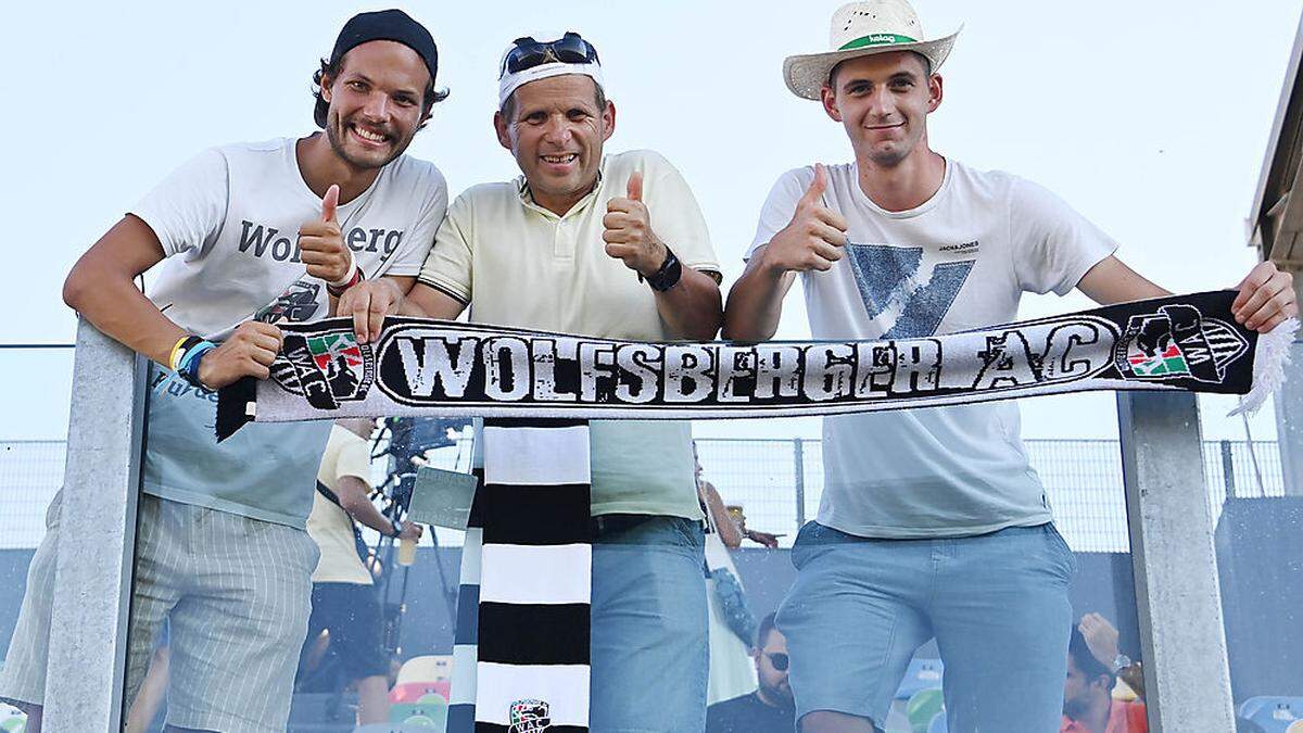 Armin, Christian und Rainer – drei treue WAC-Fans