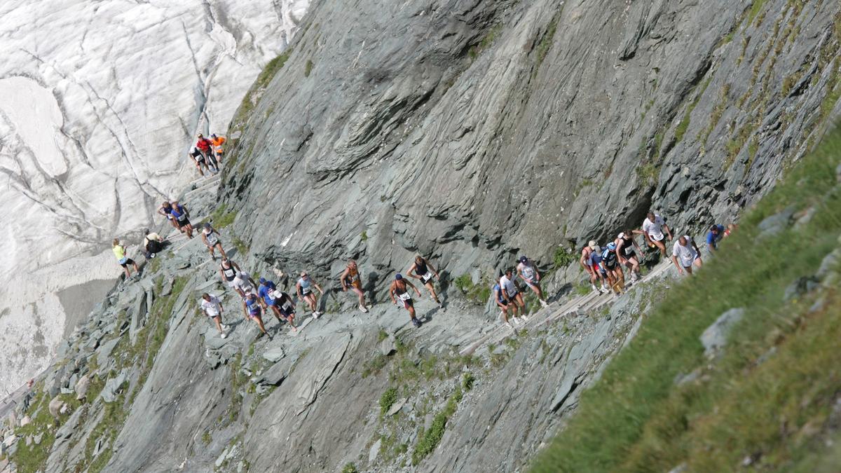 Knapp 600 Teilnehmer nehmen 1300 Höhenmeter auf einer Strecke von 13,3 Kilometern in Angriff