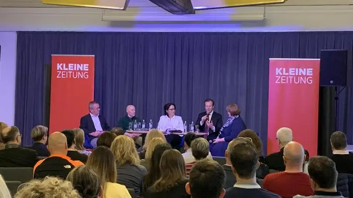 Die Zukunft des LKH Hochsteiermark stand bei der Podiumsdiskussion der Kleinen Zeitung im Live Congress Leoben im Mittelpunkt