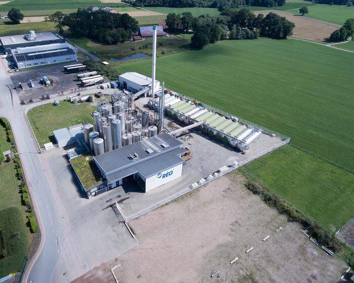 Die Biodieselanlage in Oeding (Nordrhein-Westfalen)