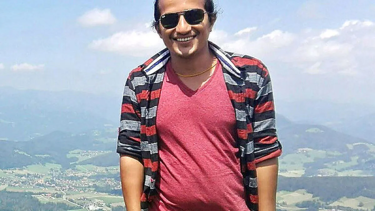 Der 2000. Fan: Prakash Mishra aus Kathmandu (Nepal) auf dem Schöckl