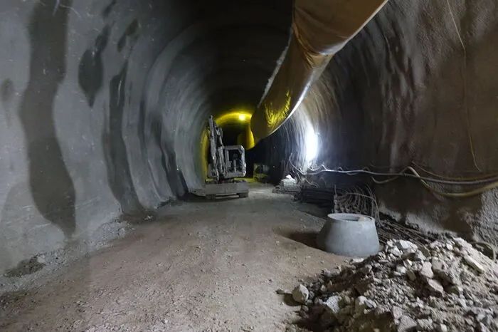 Die Tunnelbaustelle schreitet voran