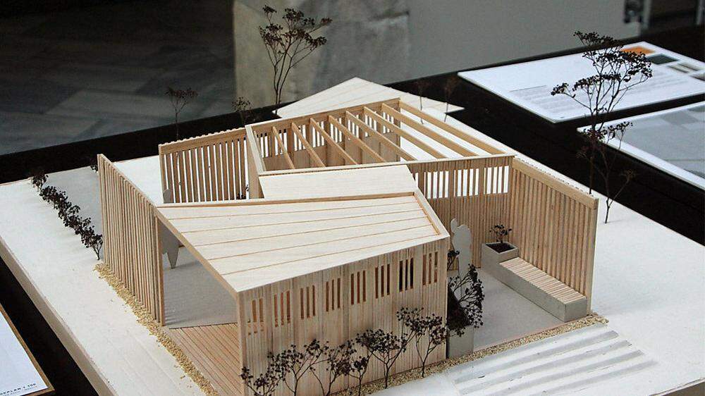 Alles Holz: Der Pavillon-Entwurf überzeugte die Jury, die aus Ärzten, Architekten und Baumanagern bestand