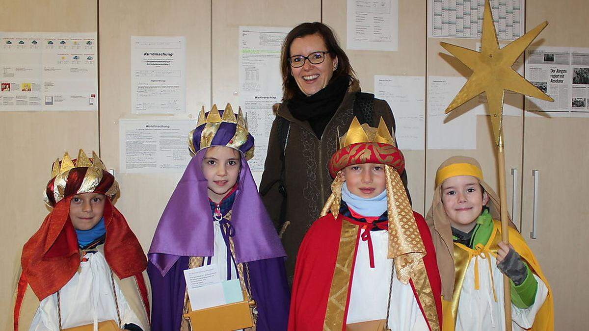 Fleißig unterwegs sind die Sternsinger in Voitsberg