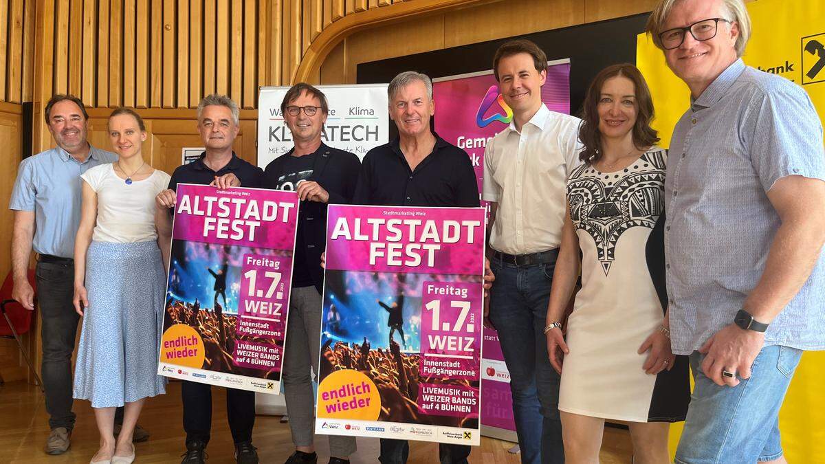 Noch mehr &quot;Weiz&quot; verspricht das Organisatoren-Team beim diesjährigen Weizer Altstadtfest