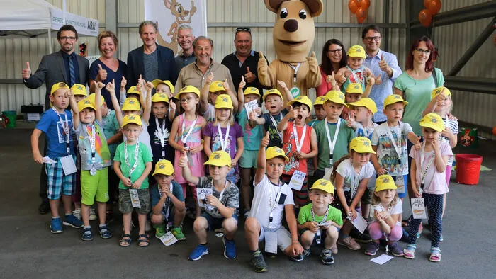 Der Gemeindekindergarten Ferndorf war unter anderem mit von der Partie.