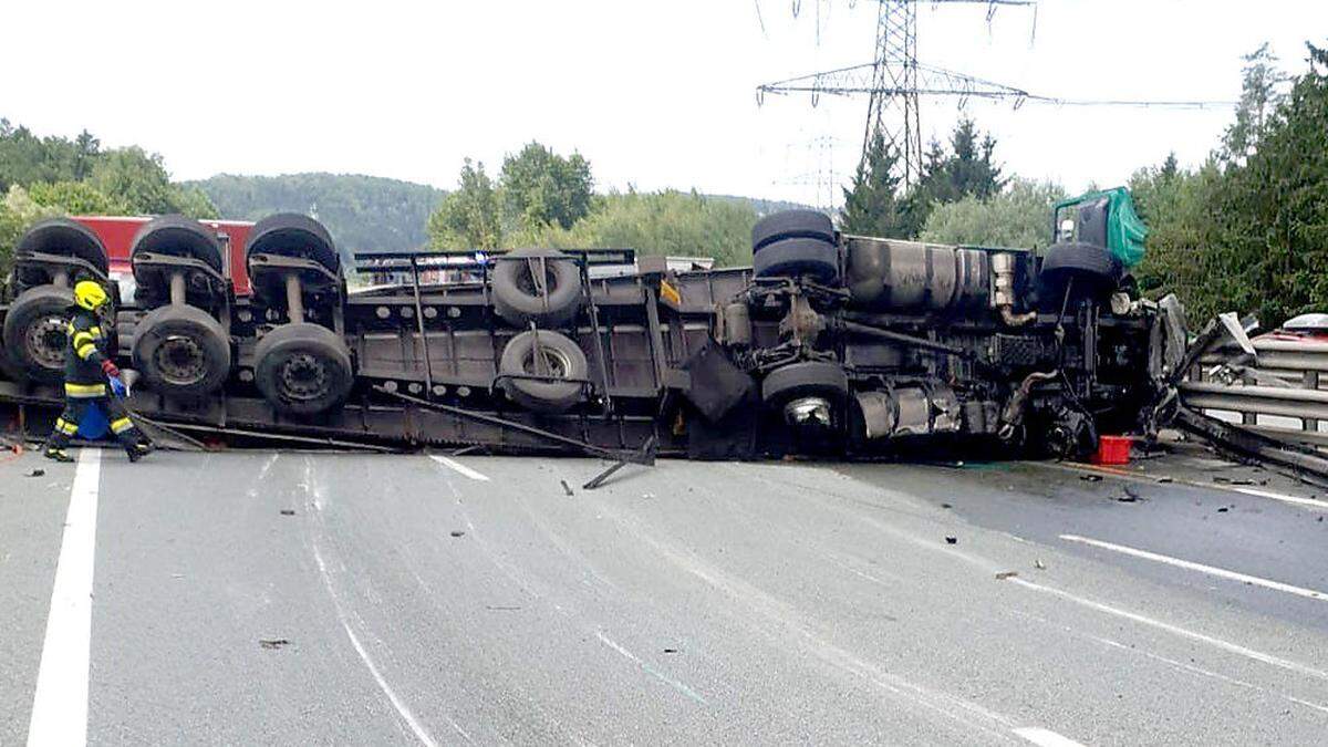 Die Südautobahn in Richtung Wien war mehrere Stunden gesperrt