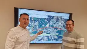 Markus Pongratz (l.), Chef der Baubezirksleitung Südoststeiermark, und Christian Karner