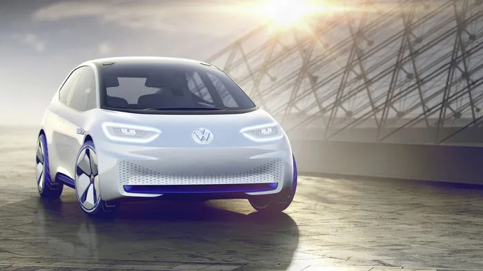 Auf dem Autosalon in der Metropole an der Seine zeigt Volkswagen die Studie des Elektroautos I.D. Er soll der erste Volkswagen einer neuen Elektroauto-Flotte auf Basis des Modularen Elektrifizierungsbaukasten (MEB) sein und im Jahr 2020 parallel zum Golf durchstarten.