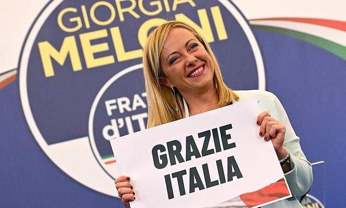 Giorgia Meloni ist klare Gewinnerin der Wahlen in Italien. 
