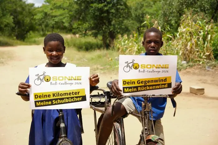 Die SONNE-Radl-Challenge 2026 sammelt Spenden für die Schulkinder in Malawi